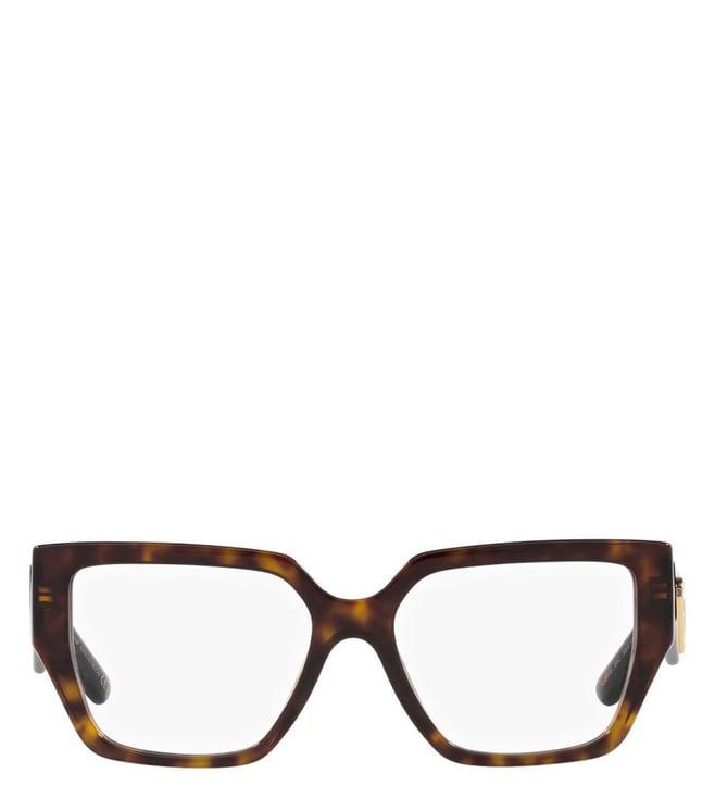 dolce & gabbana 0dg337350253 havana dna square eye frames for women