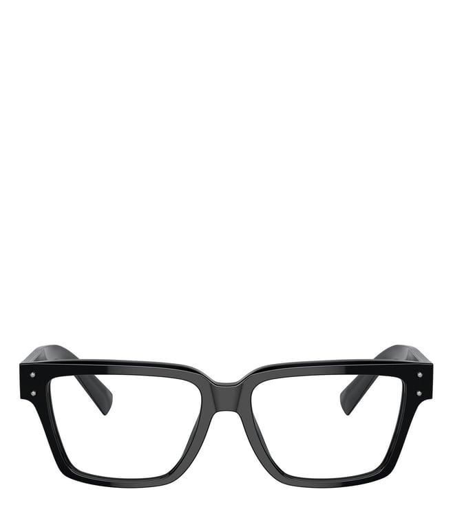 dolce & gabbana 0dg338350155 black square eyewear frames for men