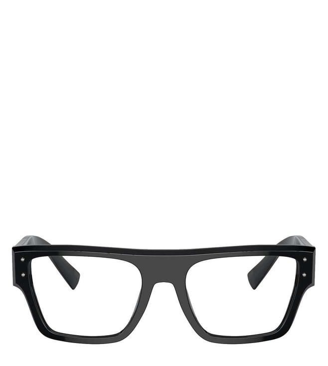 dolce & gabbana 0dg338450154 black square eyewear frames for men