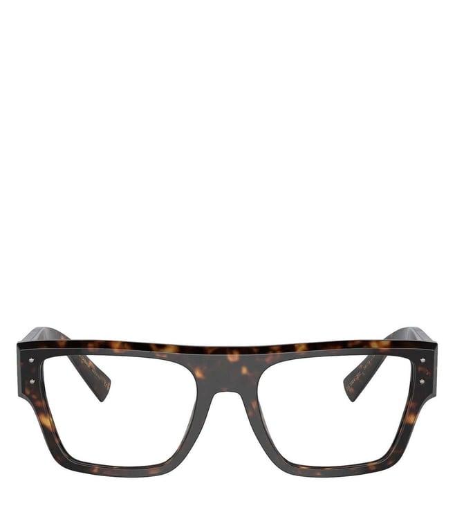 dolce & gabbana 0dg338450254 havana square eyewear frames for men