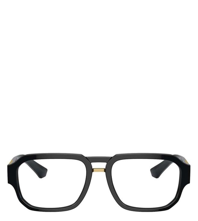 dolce & gabbana 0dg338950153 black square eyewear frames for men