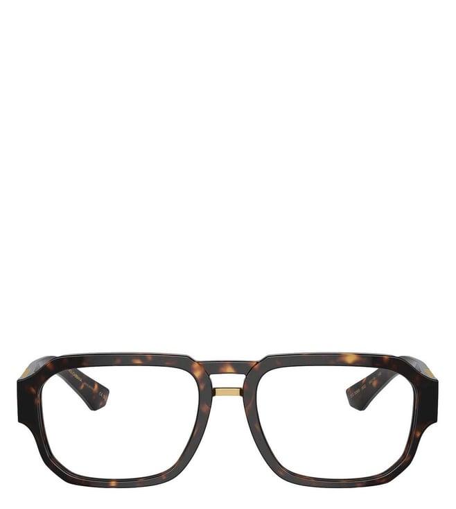 dolce & gabbana 0dg338950255 havana square eyewear frames for men