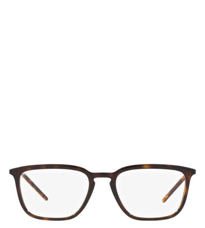 dolce & gabbana 0dg509850254 havana active square eye frames for men