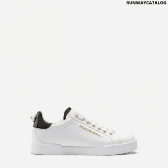 dolce & gabbana calfskin nappa portofino sneakers