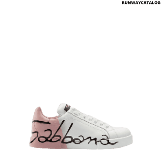 dolce & gabbana leather portofino sneakers