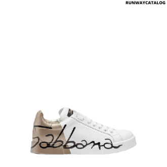 dolce & gabbana leather portofino sneakers