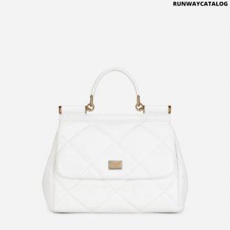 dolce & gabbana medium sicily bag in aria matelassé calfskin