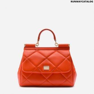 dolce & gabbana medium sicily bag in aria matelassé calfskin