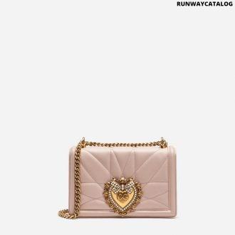 dolce & gabbana mini devotion shoulder bag in quilted nappa leather