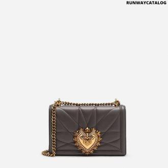 dolce & gabbana mini devotion shoulder bag in quilted nappa leather