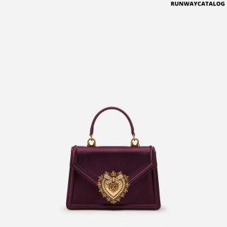 dolce & gabbana small satin devotion bag