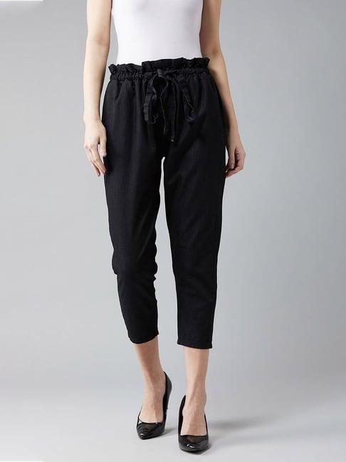 dolce crudo black high rise pants