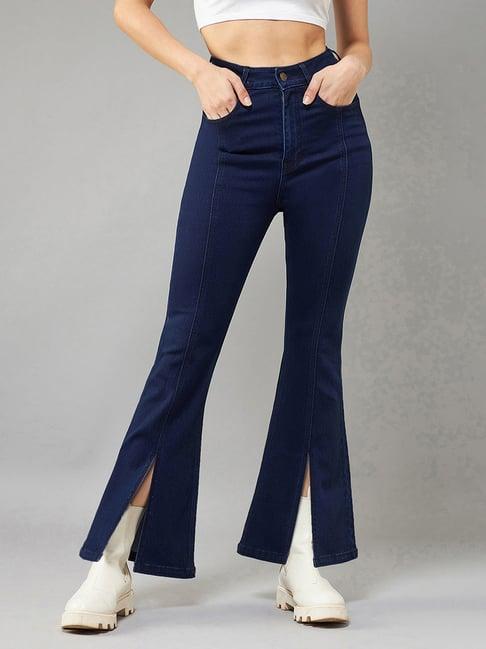 dolce crudo blue bootcut high rise jeans