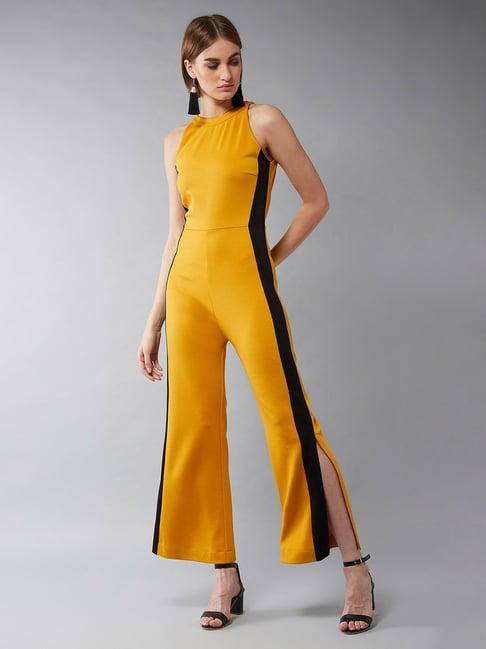 dolce crudo mustard jumpsuit