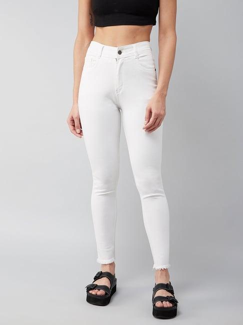 dolce crudo white high rise stretchable jeans