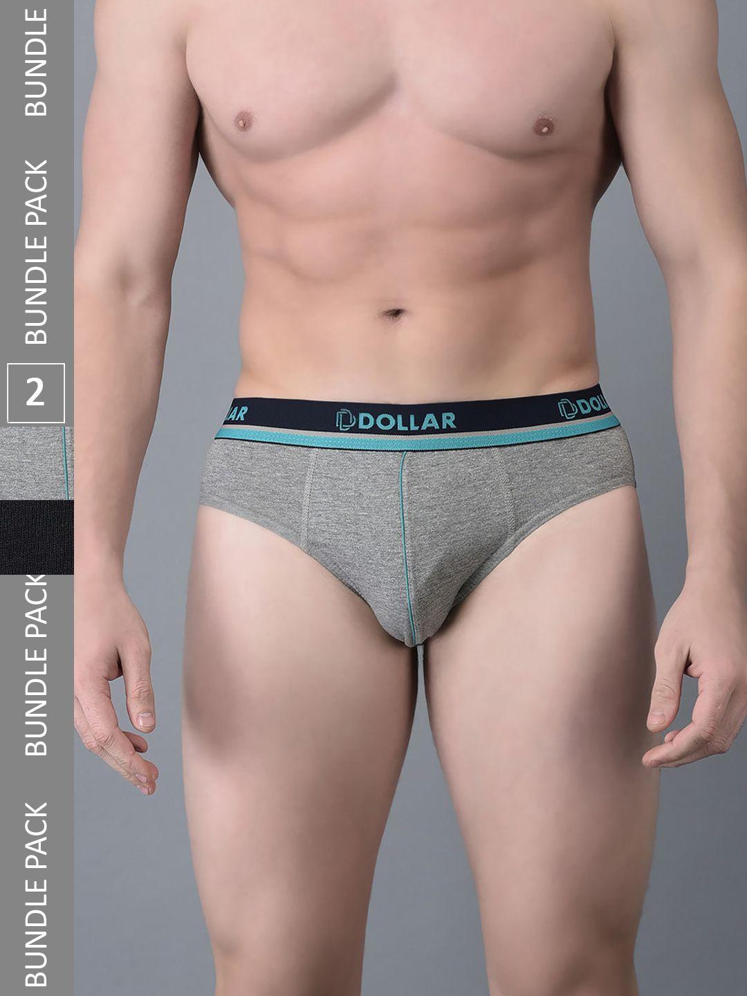 dollar bigboss men pack of 2 anti-odour assorted cotton basic briefs mbbr-12-globf-po2-co3