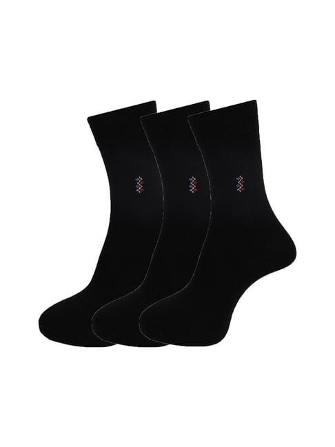 dollar black full length socks (pack of 3)