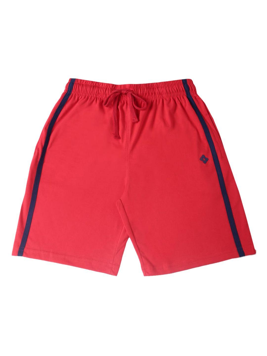 dollar boys red solid regular fit regular shorts