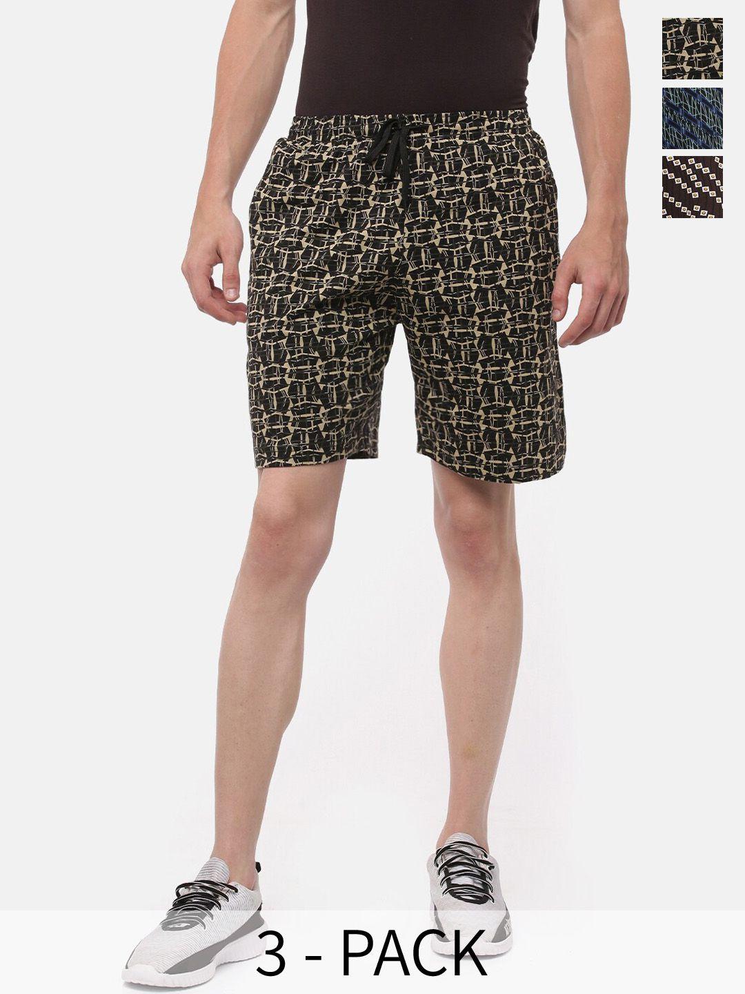 dollar-men-pack-of-3-abstract-printed-shorts