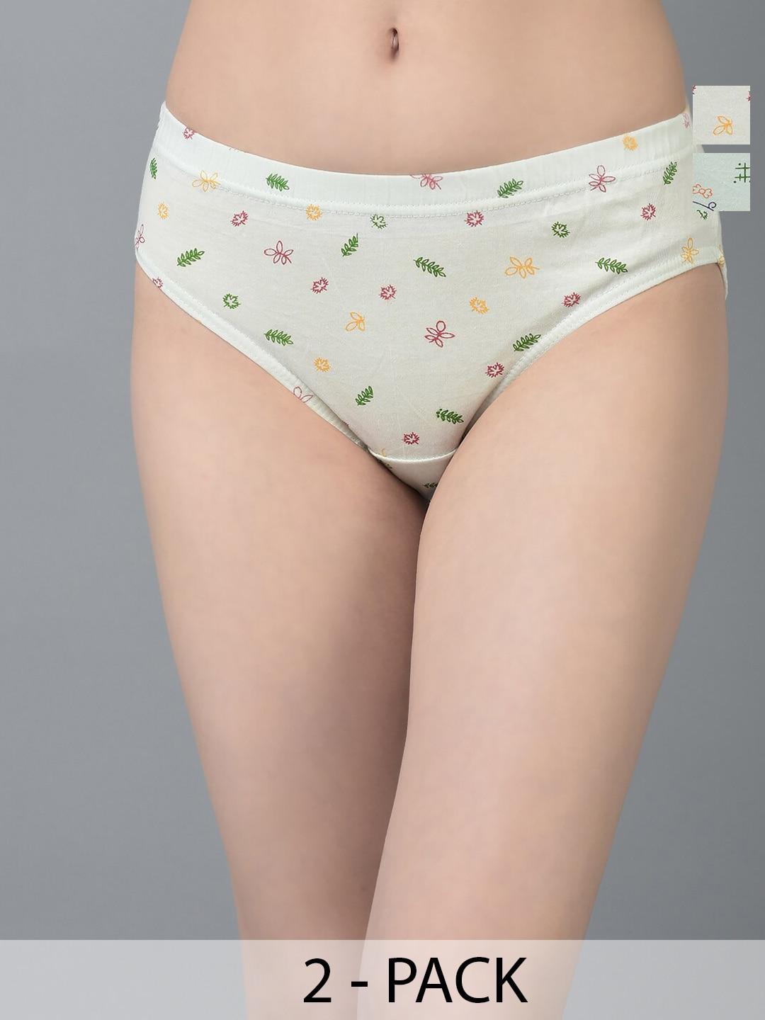 dollar missy pack of 2 pure cotton anti microbial assorted hipster briefs