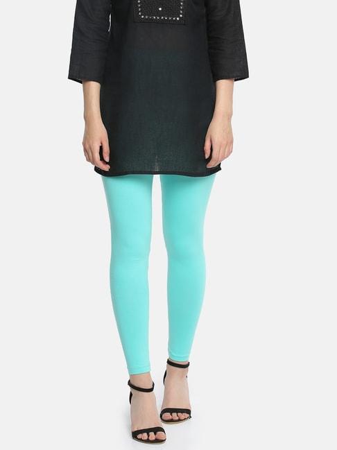 dollar missy turquoise cotton leggings