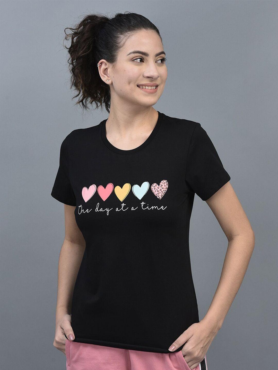dollar missy typography printed slim fit rapid-dry slim fit sports t-shirt