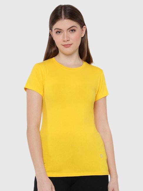 dollar missy yellow regular fit t shirt