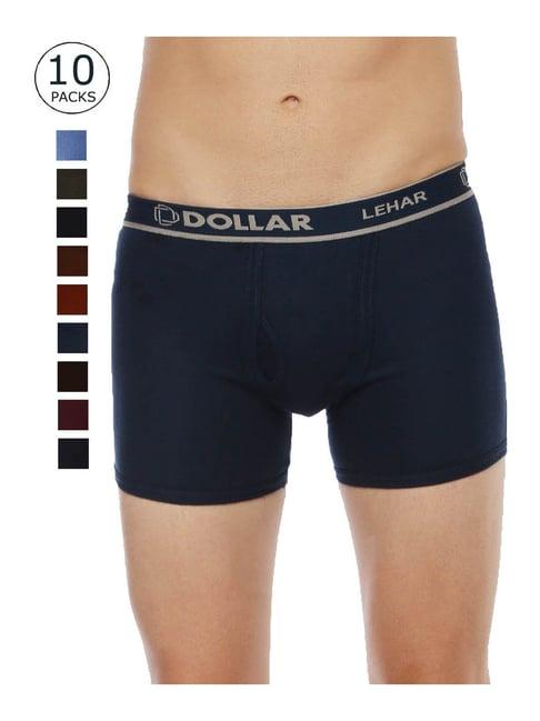 dollar multicolor regular fit trunks - pack of 10