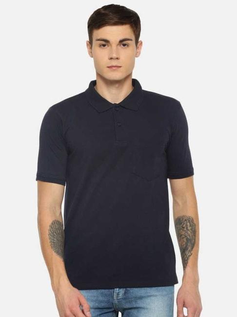 dollar navy regular fit polo t-shirt