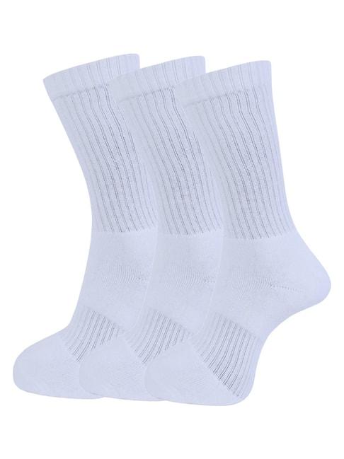 dollar white cotton free size socks - pack of 3