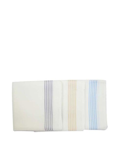 dollar white striped handkerchiefs for men - pack of 6