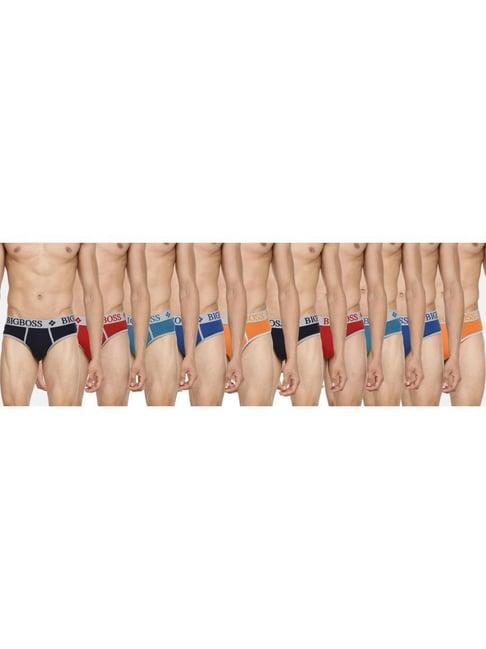 dollar bigboss multicolored cotton regular fit briefs (pack of 10)