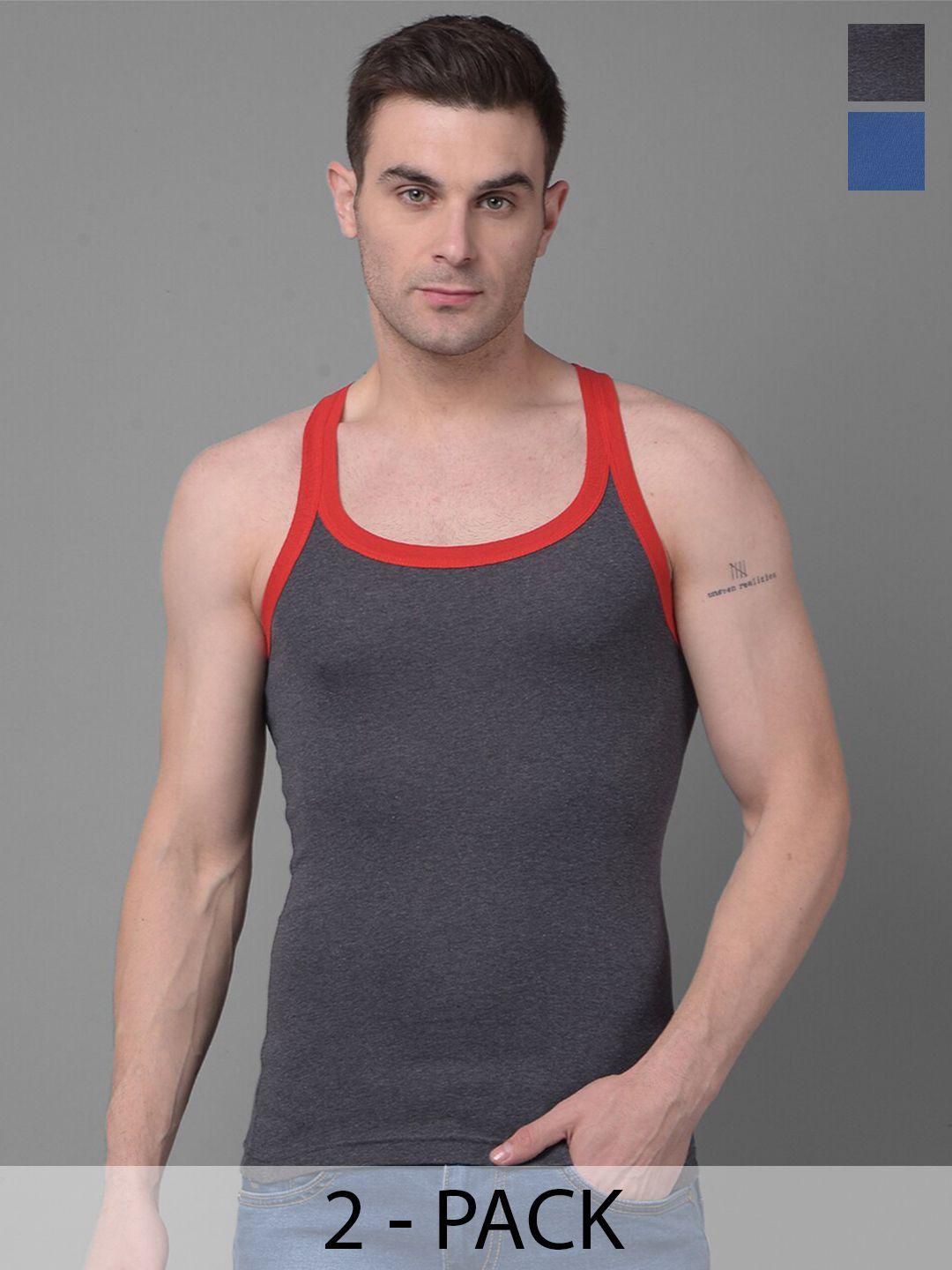 dollar bigboss pack of 2 assorted racerback cotton gym innerwear vests