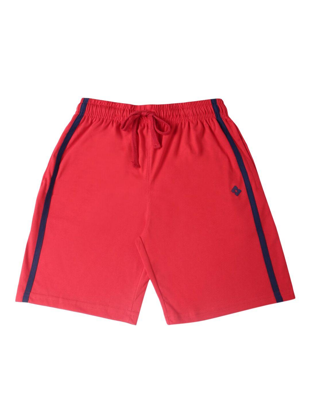 dollar boys red solid regular fit regular shorts