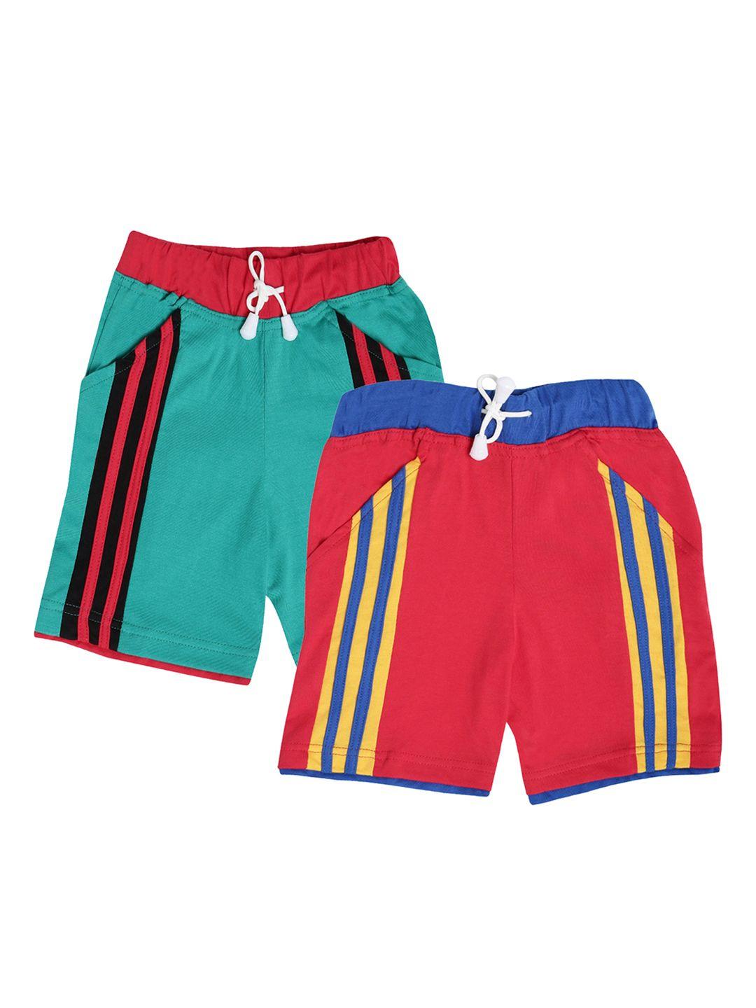 dollar champion kidswear boys pack of 2 lounge shorts mcbb-112-po2-red-grn