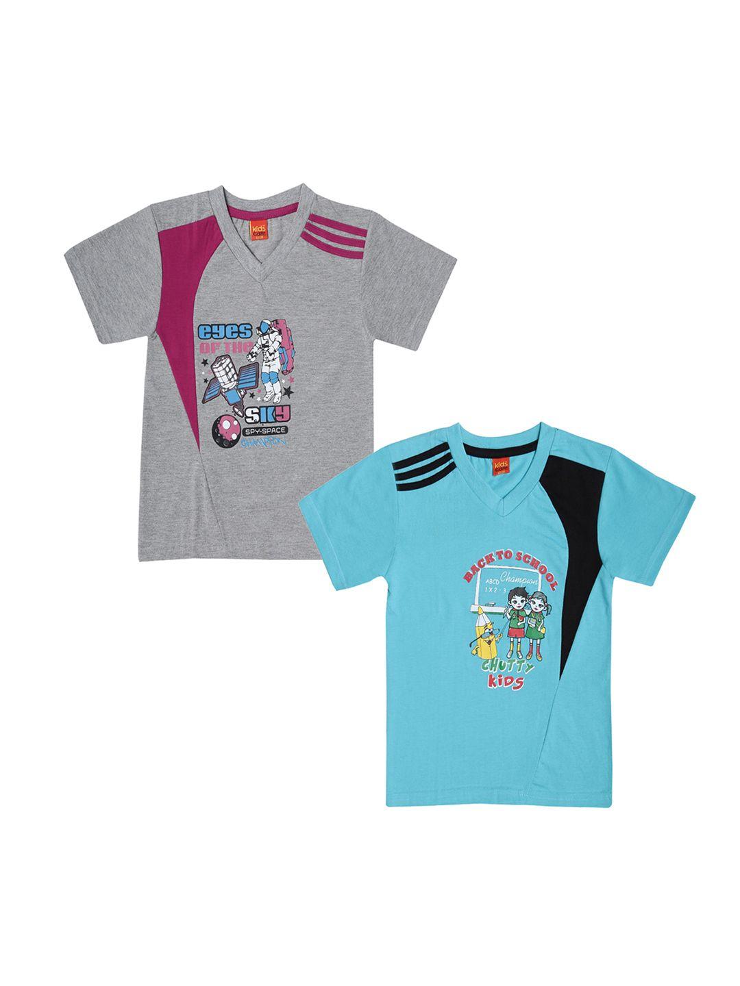 dollar champion kidswear boys pack of two printed t-shirts