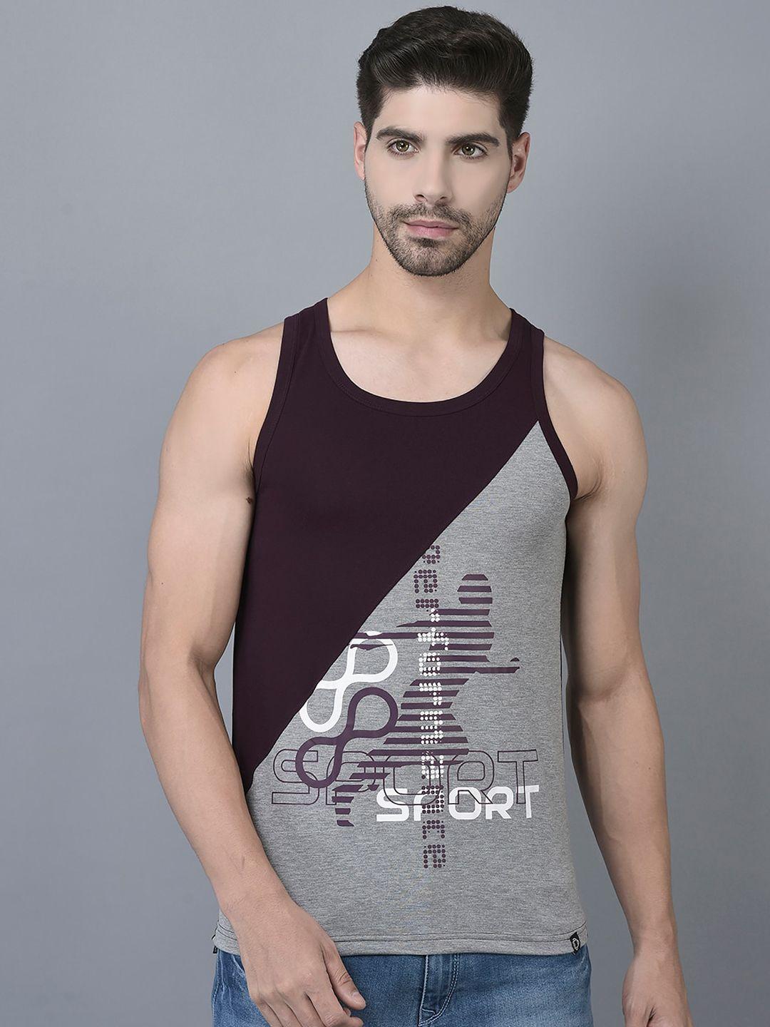 dollar colorblocked cotton innerwear vest