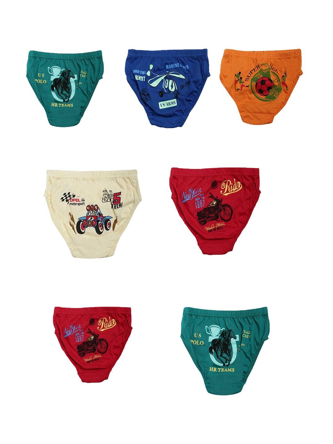 dollar kids care boys pack of 7 printed anti bacterial cotton briefs mkkb-001-po7-asst1