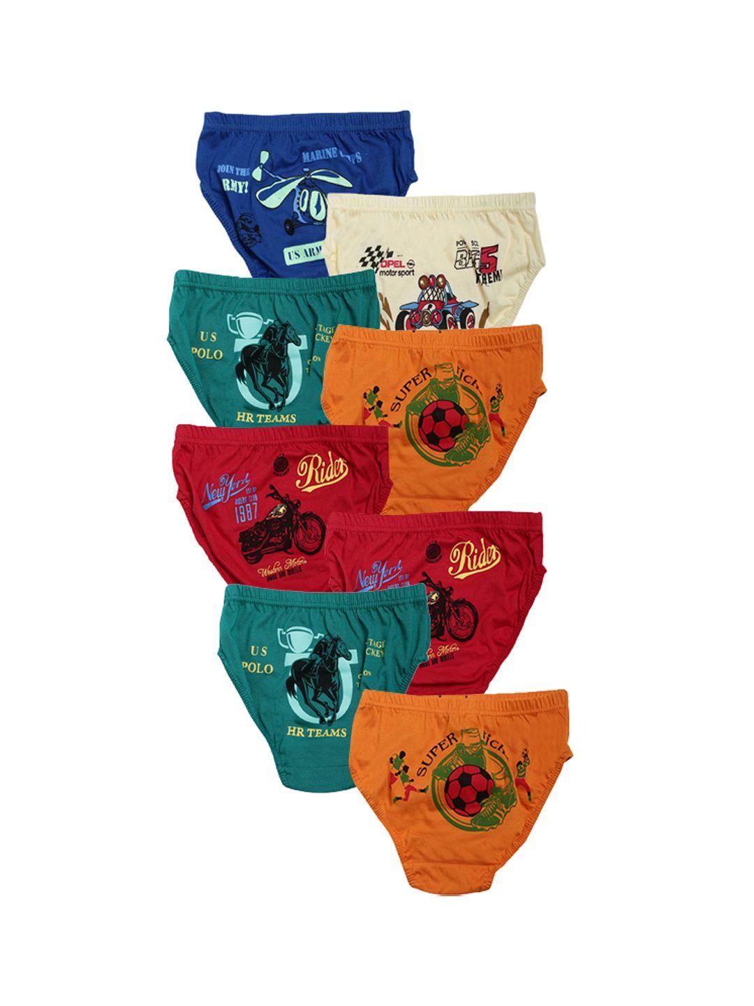 dollar kids care boys pack of 7 printed anti bacterial cotton briefs mkkb-001-po7-asst