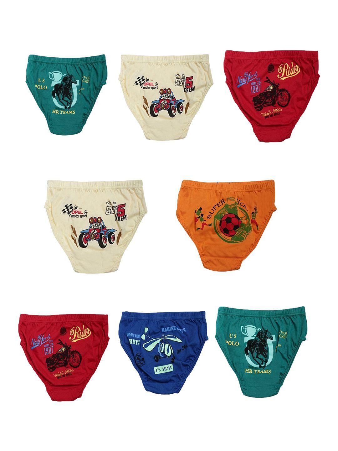 dollar kids care boys pack of 8 printed anti bacterial cotton briefs mkkb-001-po8-asst1