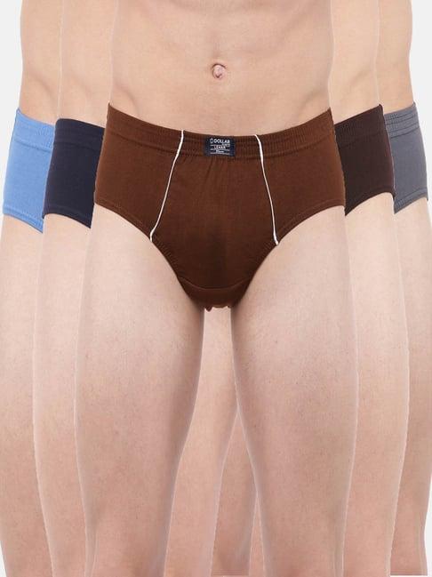 dollar lehar multicolor solid briefs (pack of 5)