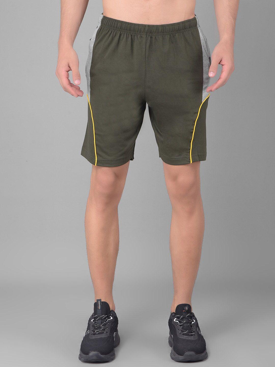 dollar men mid-rise cotton sports shorts