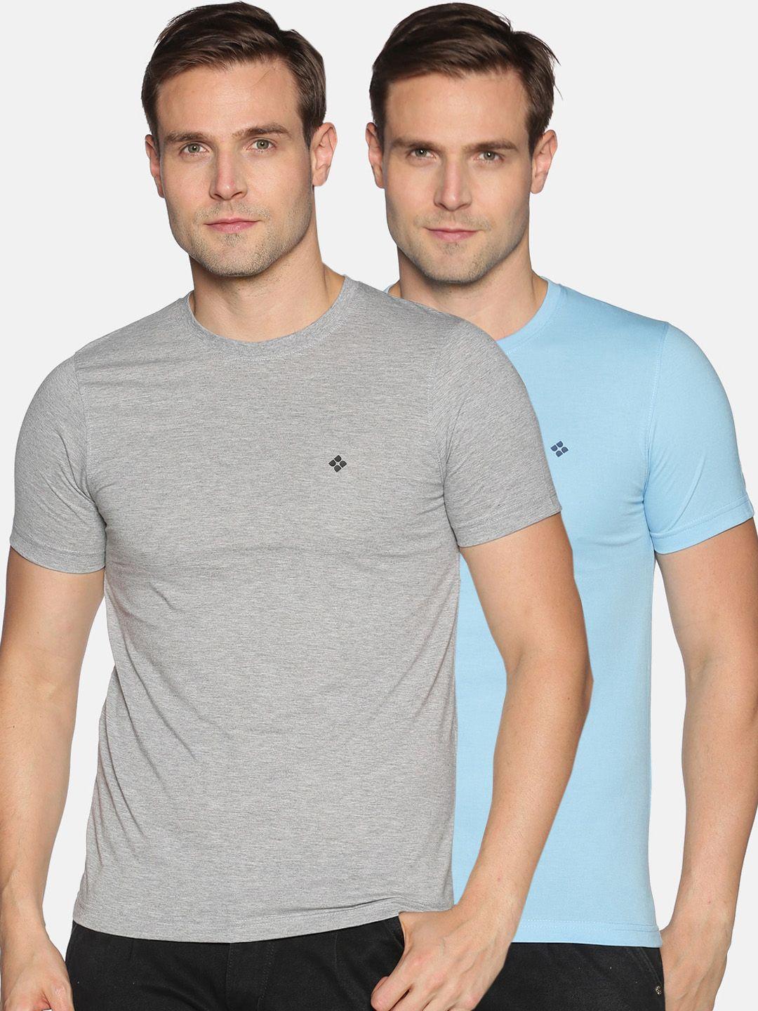 dollar men pack of 2 solid round neck t-shirt