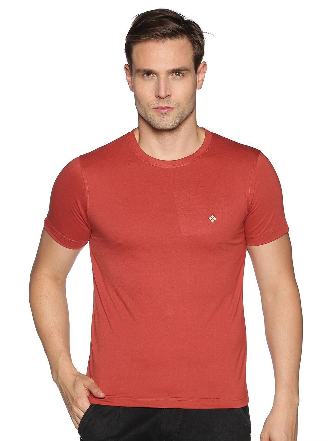 dollar men red cotton t-shirt
