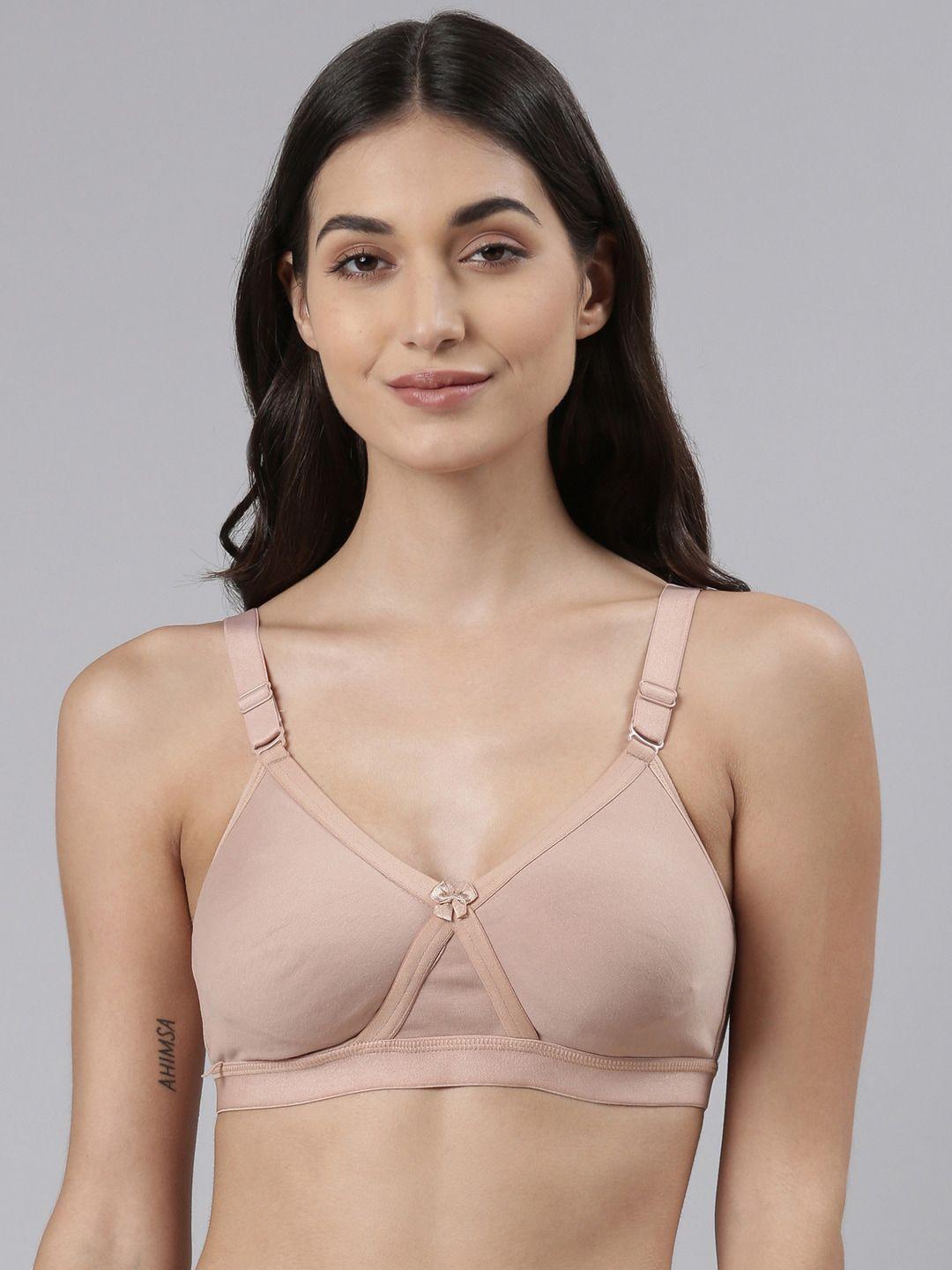 dollar missy beige non padded cotton bra