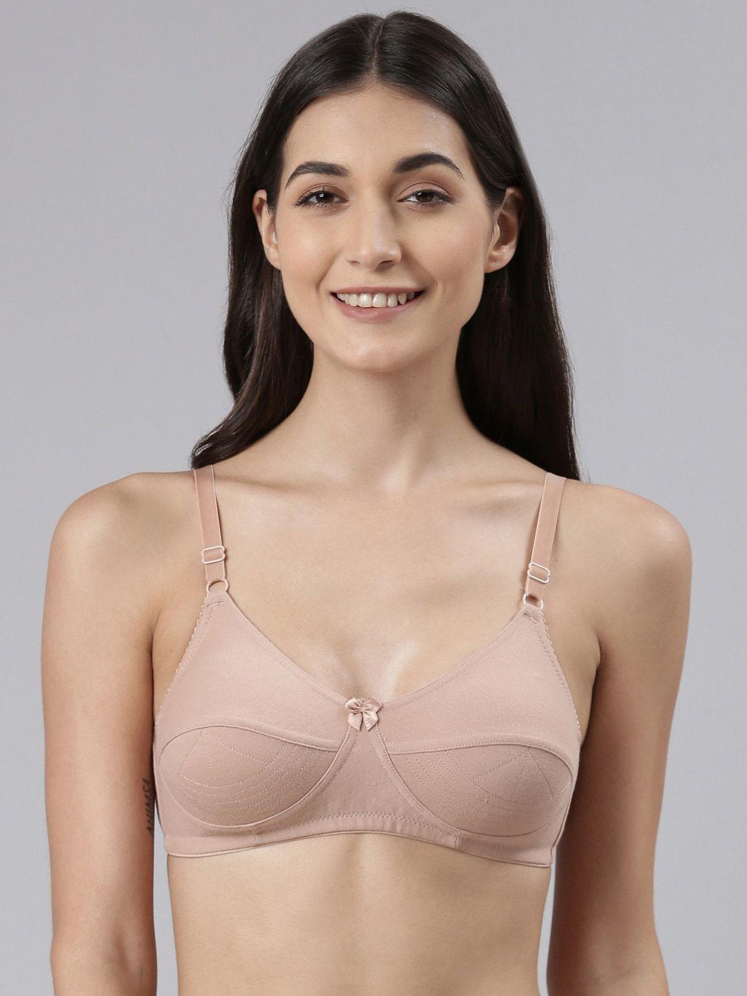 dollar missy beige non padded cotton bra