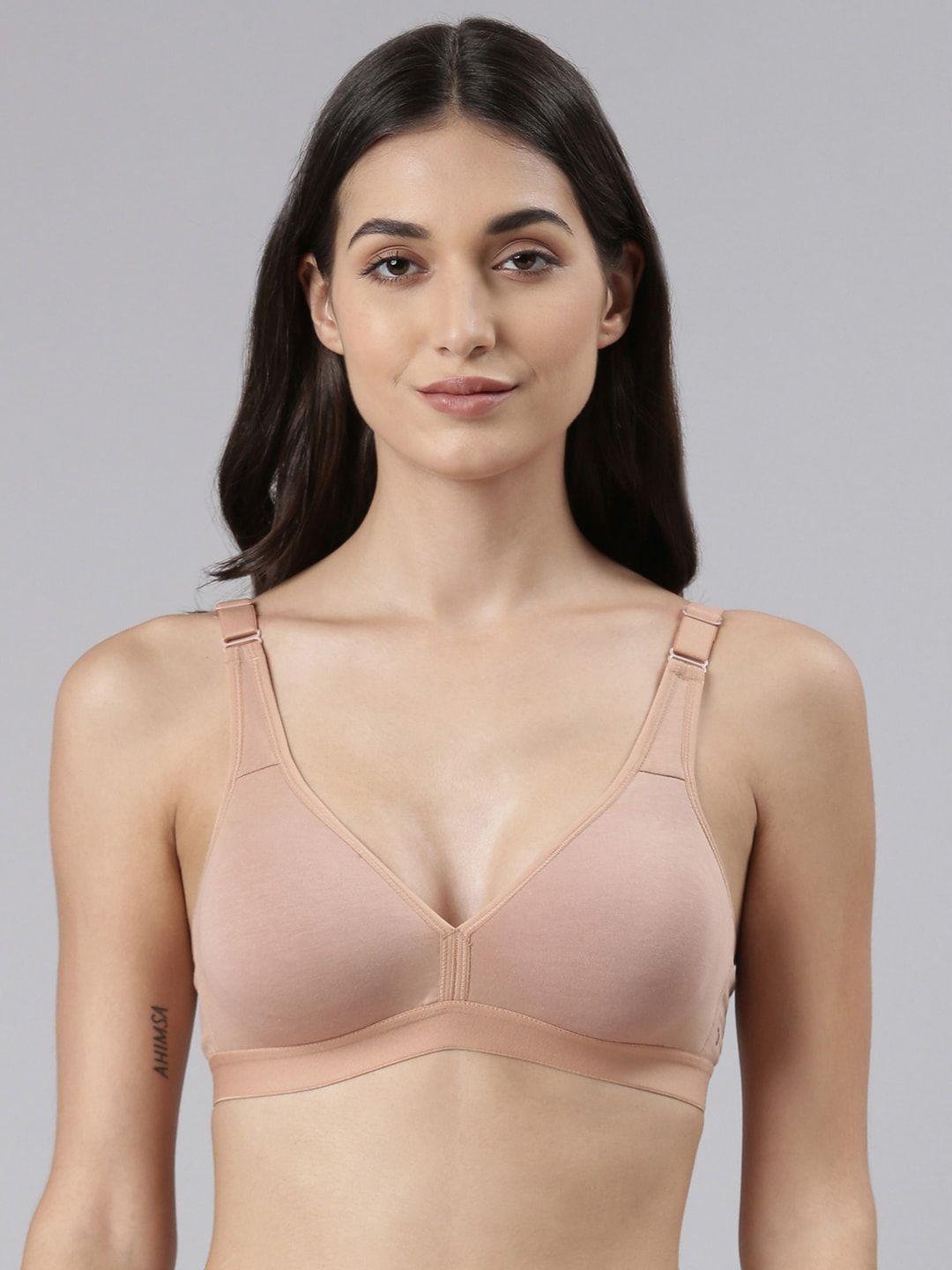 dollar missy beige non padded cotton bra