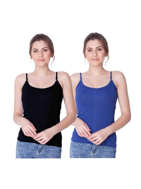 dollar missy black & blue camisole pack of - 2