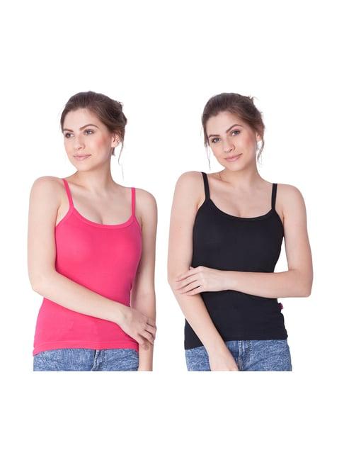 dollar missy black & pink camisole pack of - 2