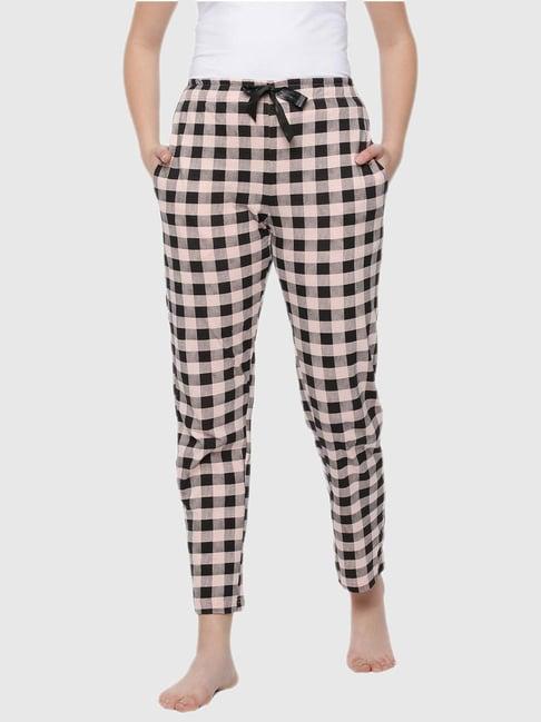 dollar missy black & pink checkered pajamas